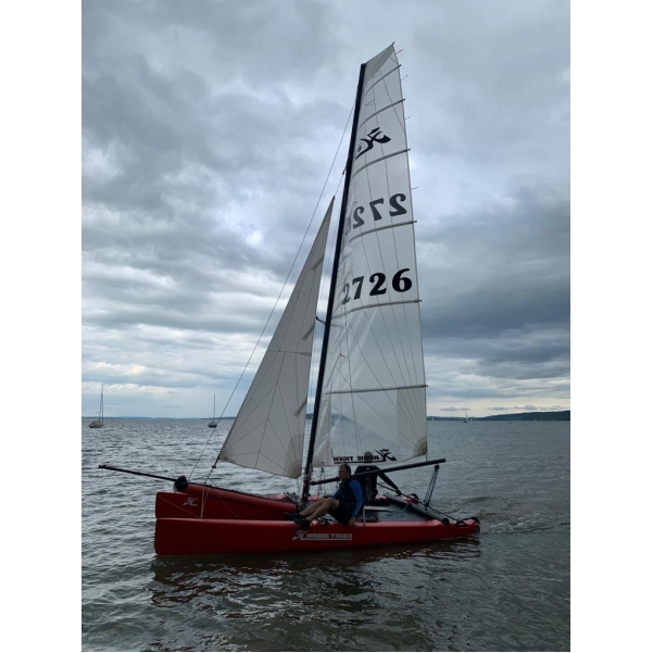 Katamaran Hobie Cat F18 Tiger Deutschland Binnen Bild 1